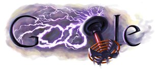 Esto es un Doodle de Nikola Tesla