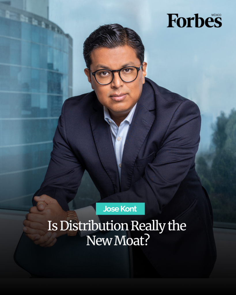 "Distribution is the new moat" Jose Kont